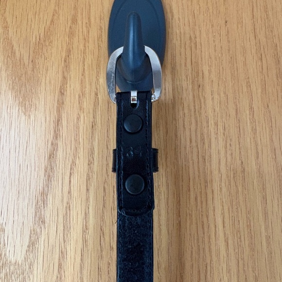 Grants Black Braided/Woven Belt with Silver/Gold Toned Conchos-Size: 34-Preowned - Picture 7 of 9